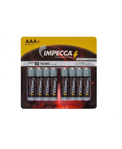 Alkaline AAA LR03 Platinum Batteries 8-Pack