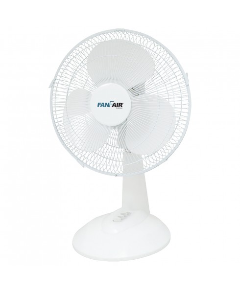 FanFair 16-inch Desk Fan w/ Oscillation, White