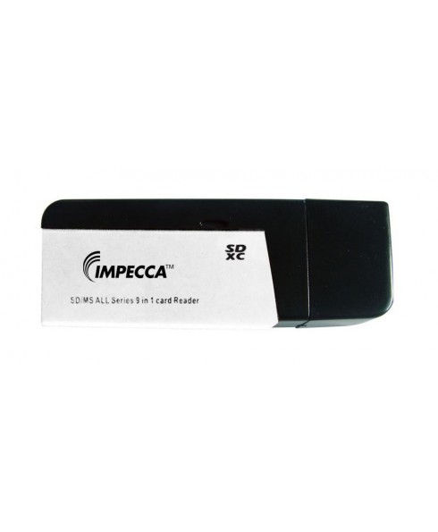 Mini 9-in-1 SD™/MicroSD™/SDXC™ Card Reader - White