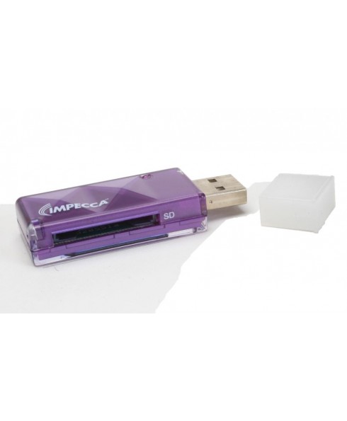 SDu2122/SDHCu2122 USB Card Reader - Purple