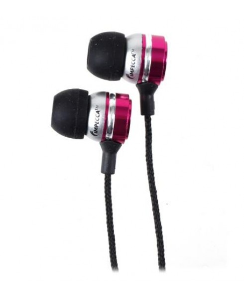 Metal Stereo Earbuds - Pink