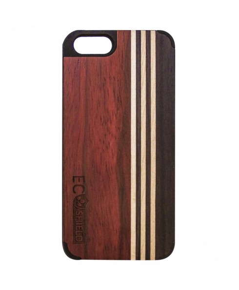 Eco Shield Natural Wood Case for iPhone 6 and iPhone 6s , Forest Symphony (made of Rosewood, Maple, & Ebony)