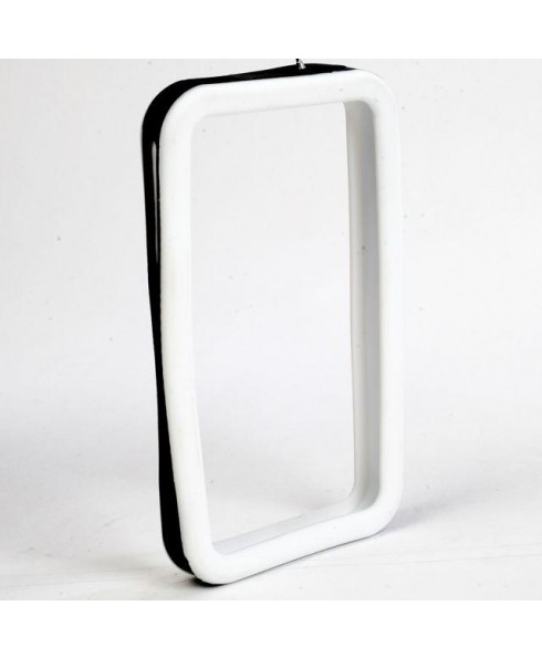 IPS226 Secure Grip Rubber Bumper Frame for iPhone 4™ <em>Dual Color</em> - White/Black
