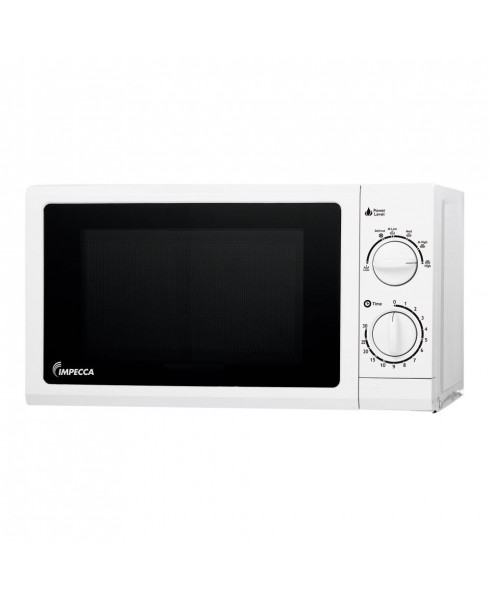 Impecca 0.6 Cu. Ft. 700 Watts Countertop Microwave Oven, White