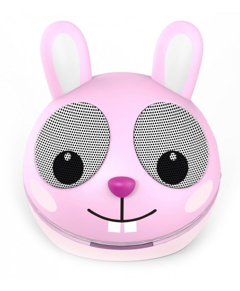Zoo-Tunes Compact Portable Character Stereo Speaker, Razzle the Rabbit 