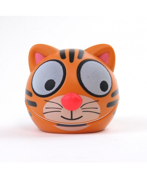 Zoo-Tunes Compact Portable Bluetooth Stereo Speaker, Tiger