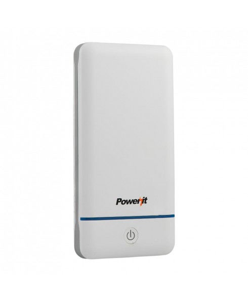 Power it 10,200mAh Portable Charger with Daul USB Output - White