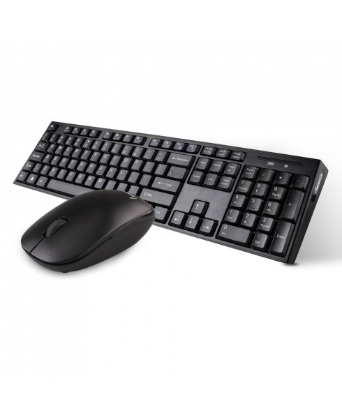 Wireless Multimedia Keyboard and Mouse Combo, Black