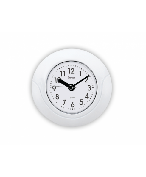 5.5" Waterproof Clock, White