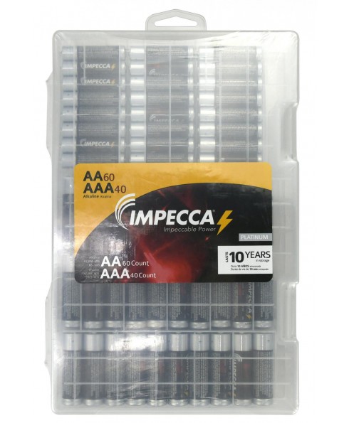 Alkaline AA 60 & AAA 40-Pack Platinum Batteries