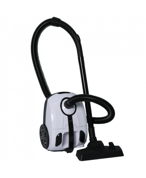 Bagged Canister Vacuum Cleaner - White