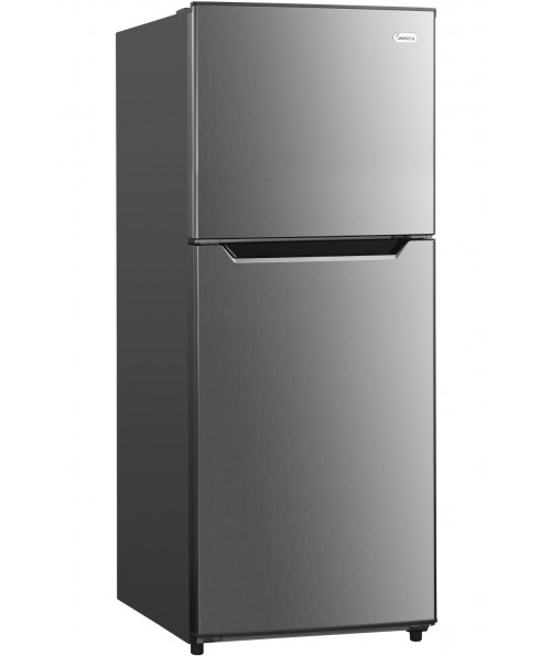 10.1 Cu. Ft. Apartment Refrigerator with Top Mount Freezer - Stainless Look