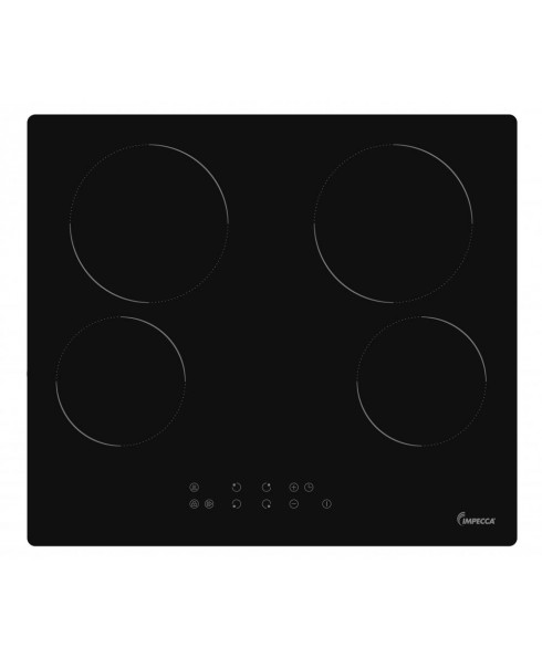 24" Electric Cooktop with Touch Controls, 4 Burners & Smooth Glass Surface - 240V
