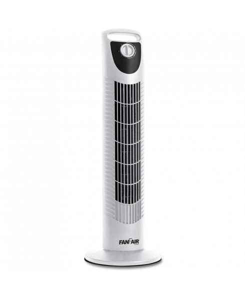 30-inch Oscillating Tower Fan, White