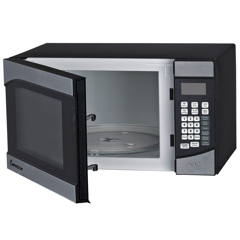Hamilton Beach Microwave Oven - 0.9 cu ft - Stainless Steel