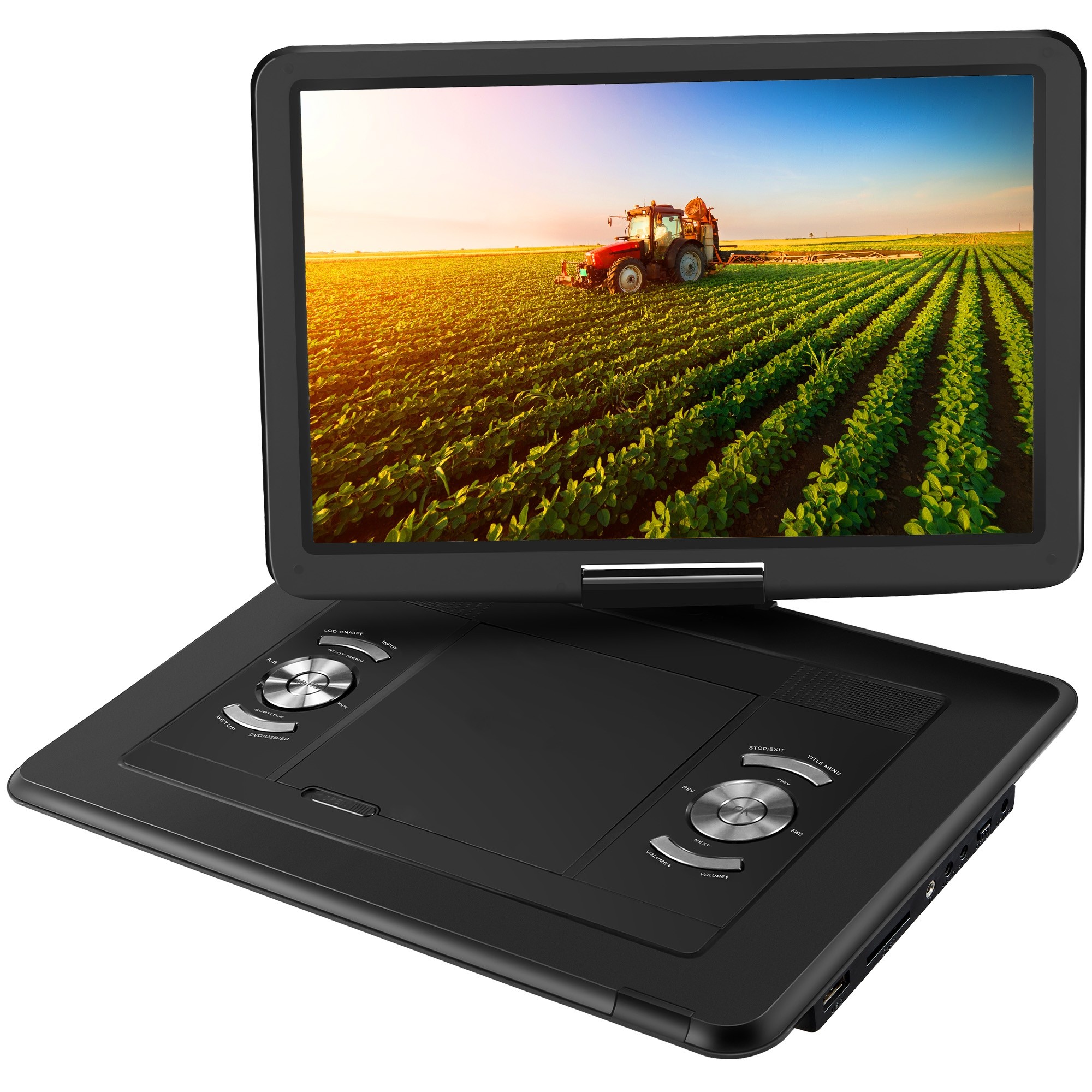 15.6-inch Portable DVD Player - Black