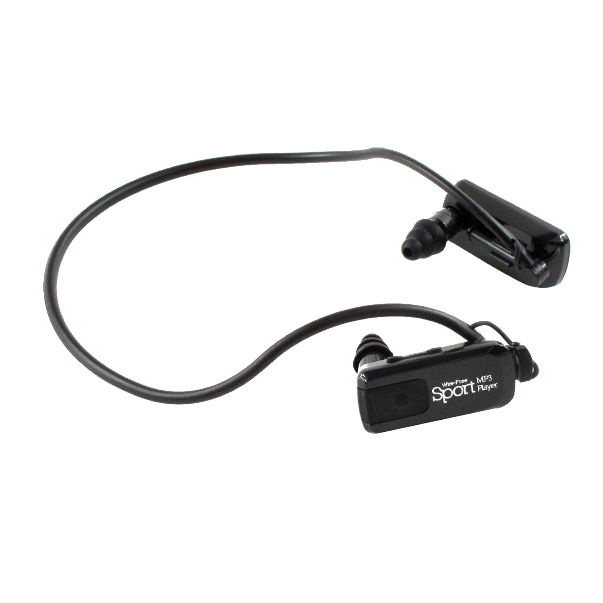 grijs genie Leeg de prullenbak Wire Free Sport Waterproof 8GB MP3 Player, Black