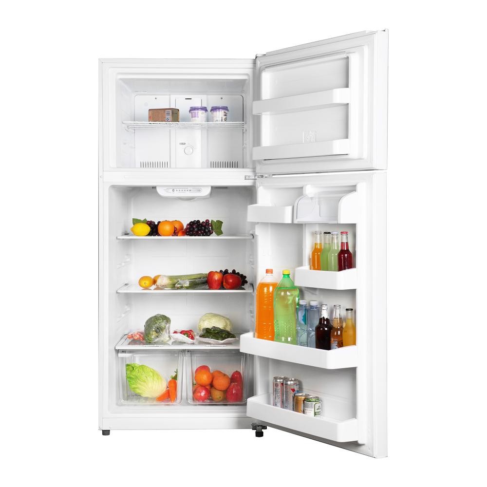 18 Cu. Ft. Apartment Refrigerator with Top Mount Freezer, White