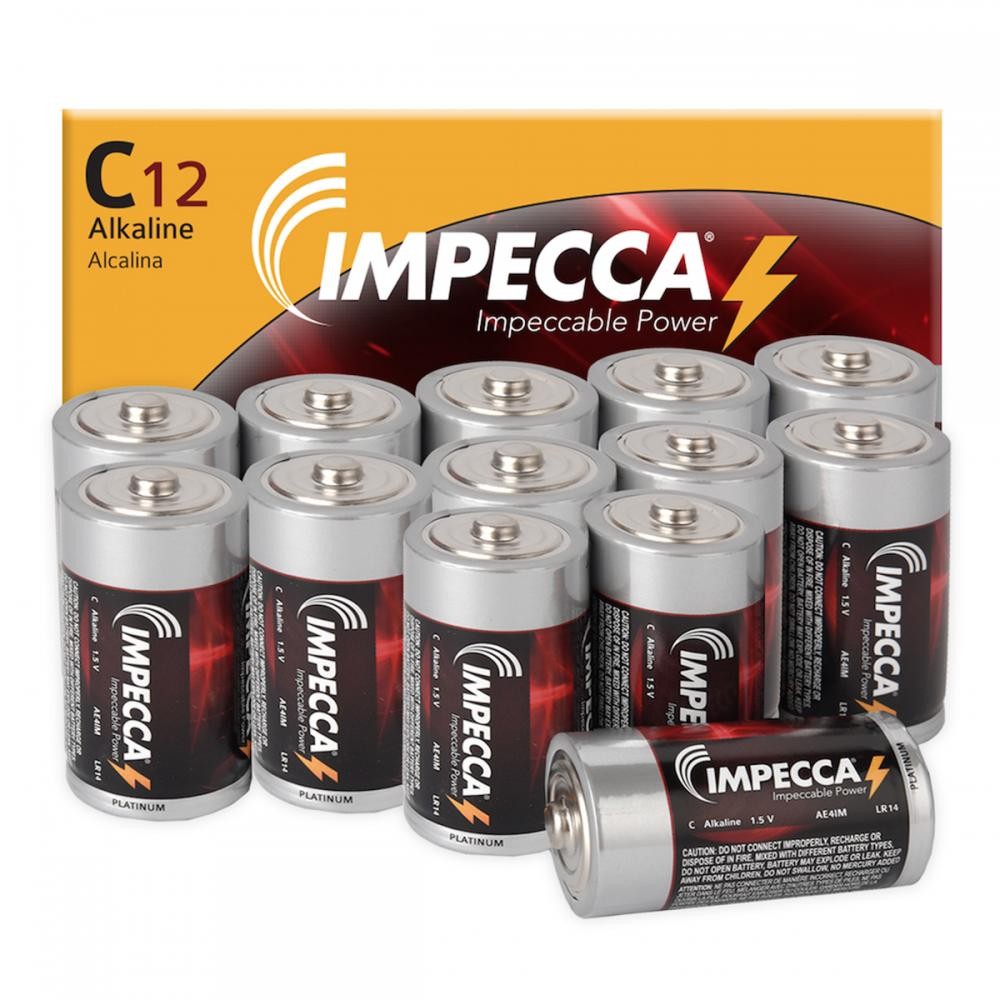 Sprede gentage dække over Alkaline C LR14 Platinum Batteries 12-Pack