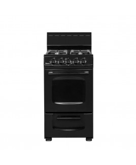 24” Gas Range, Black