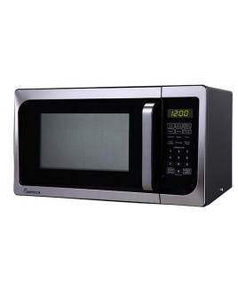 Impecca 0.9 Cu. Ft. 900W Countertop Microwave Oven, Stainless Steel