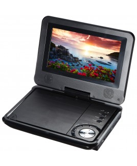 7-inch 270° Swivel Screen Portable DVD Player - Black