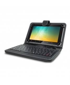 Universal Mini Keyboard Case & Stand For 10 Inch Tablets - Black