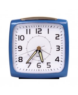 Impecca Bell Alarm Clock, Metallic Blue