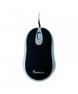 Illuminated Optical Wheel Mouse Black with Silver Trim
