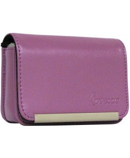 DCS86 Compact Leather Digital Camera Case - Purple