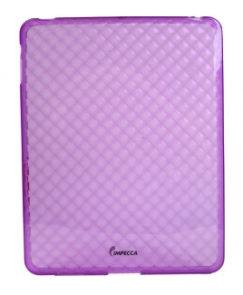 IPS121 Diamond Bubble Flexible TPU Protective Skin for iPad™ - Purple