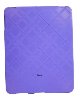 IPS122 Plaid Flexible TPU Protective Skin for iPad™ - Purple