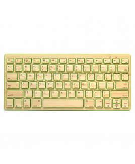 Compact Bluetooth Wireless Bamboo Keyboard, Green