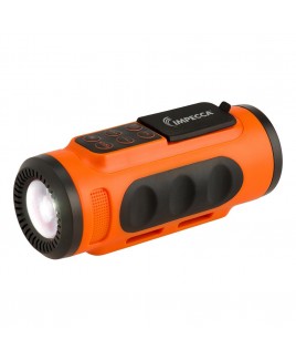 Impecca Bluetooth Bicycle Speaker with Headlight - Orange
