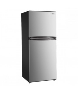 Impecca 10.1 Cu. Ft. 24" Apartment Refrigerator with Top Mount Freezer, Stainless Look