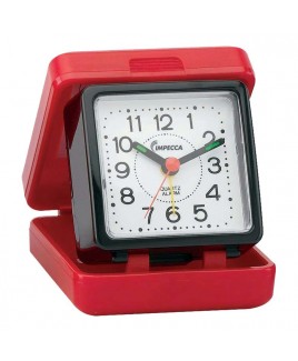 Travel Beep Alarm Clock, Red/Black