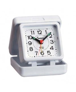 Travel Beep Alarm Clock, White