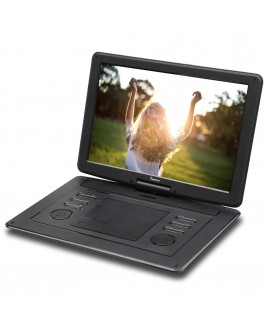 Impecca 15.6” Portable DVD Player, Black
