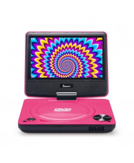 7-inch 270° Swivel Screen Portable DVD Player - Pink