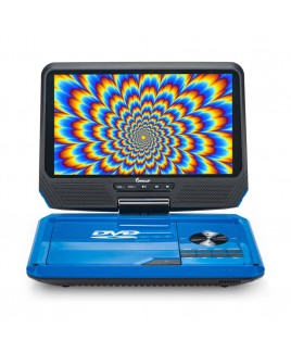 9-inch 270° Swivel Screen Portable DVD Player - Blue