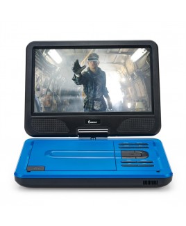 10.1-inch 270° Swivel Screen Portable DVD Player - Blue