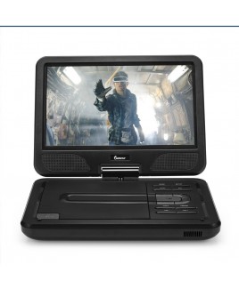 10.1-inch 270° Swivel Screen Portable DVD Player - Black