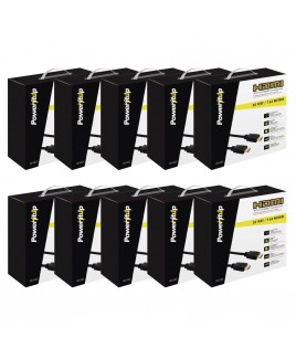 25 ft. HDMI Cable with Ethernet in Black (10-Pack)
