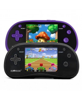 Handheld Game Console with 180 Built-in Games Bundle - Black & Purple
