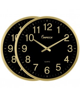 18-inch Wall Clock, 2 Pack (WCW185GKA) - Gold
