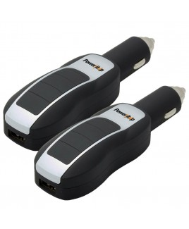 2-in-1 USB Car Adapter & 3,000 mAh Power Bank Bundle