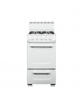 20” Gas Range, White
