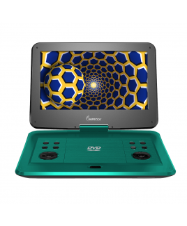 Impecca 13.3" Portable DVD Player with 180-degree Widescreen LCD, Tropical Teal