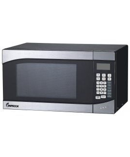 Impecca 0.9 Cu. Ft. Microwave Oven, Stainless Steel