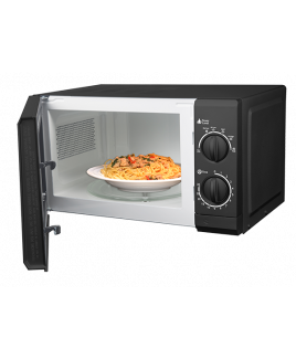 Impecca 0.6 Cu. Ft. 700 Watts Countertop Microwave Oven, Black